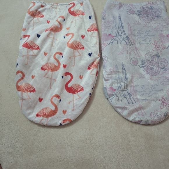 Flamingo and Paris Themed Baby Swaddle Set - Picture 7 of 7